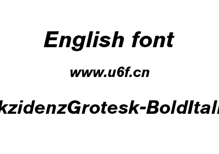 字体-AkzidenzGrotesk-BoldItalic.otf下载