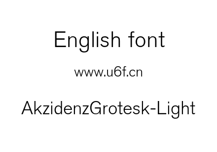 字体-AkzidenzGrotesk-Light.otf下载