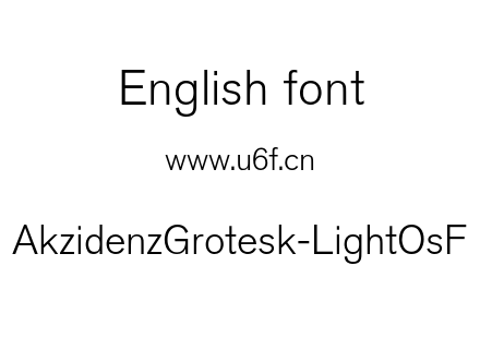 字体-AkzidenzGrotesk-LightOsF.otf下载