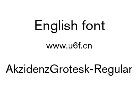 字体-AkzidenzGrotesk-Regular.otf下载