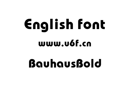BauhausBold.otf下载