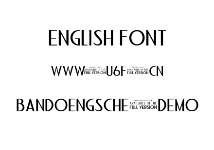 Bandoengsche-DEMO.otf
