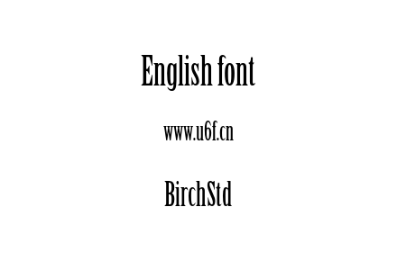 BirchStd.otf下载