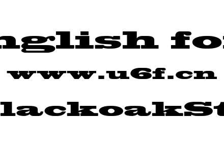 BlackoakStd.otf下载