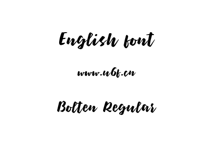 Bolten Regular.otf下载