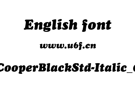 CooperBlackStd-Italic_0.otf下载