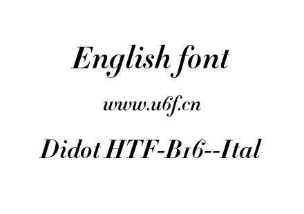 Didot HTF-B16--Ital.otf下载
