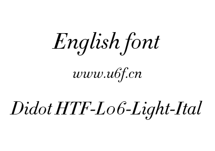 Didot HTF-L06-Light-Ital.otf下载