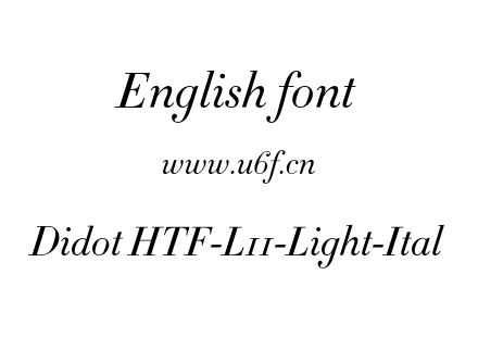 Didot HTF-L11-Light-Ital.otf下载