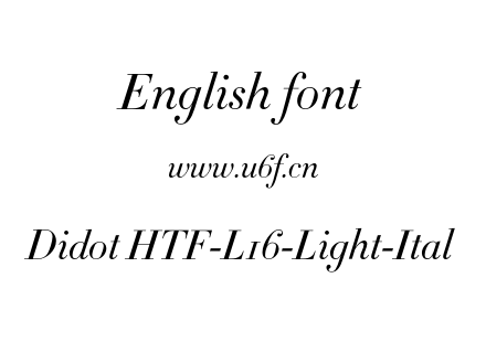 Didot HTF-L16-Light-Ital.otf下载