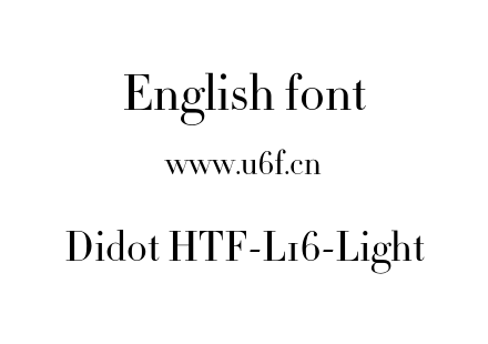 Didot HTF-L16-Light.otf下载