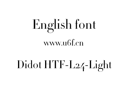 Didot HTF-L24-Light.otf下载