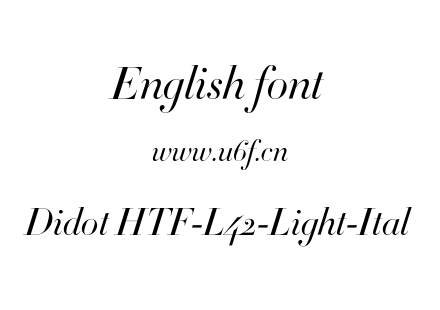 Didot HTF-L42-Light-Ital.otf下载