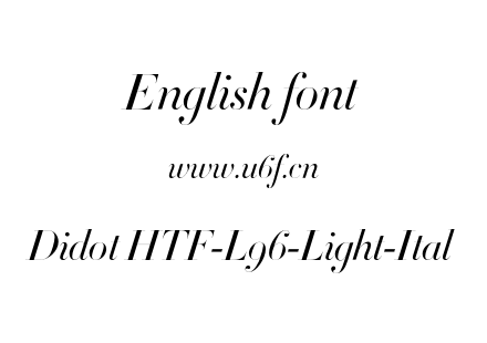 Didot HTF-L96-Light-Ital.otf下载