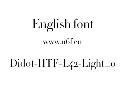 Didot-HTF-L42-Light_0.otf下载