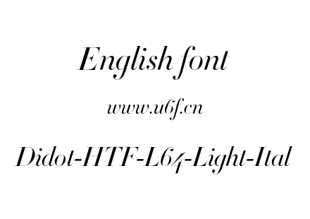 Didot-HTF-L64-Light-Ital.otf下载
