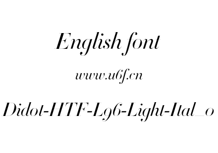 Didot-HTF-L96-Light-Ital_0.otf下载