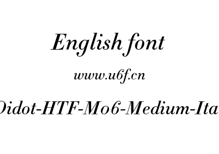 Didot-HTF-M06-Medium-Ital.otf下载