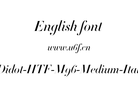 Didot-HTF-M96-Medium-Ital.otf下载