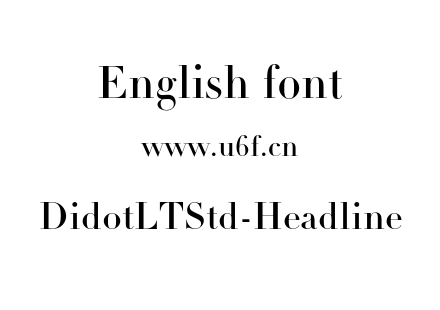 DidotLTStd-Headline.otf下载