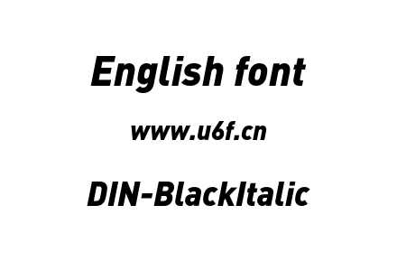 DIN-BlackItalic.otf下载