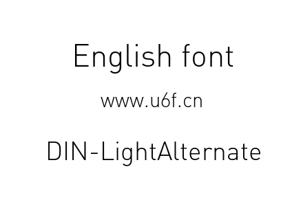 DIN-LightAlternate.otf下载