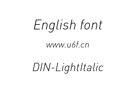 DIN-LightItalic.otf下载