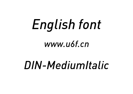DIN-MediumItalic.otf下载