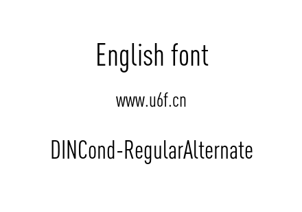 DINCond-RegularAlternate.otf下载