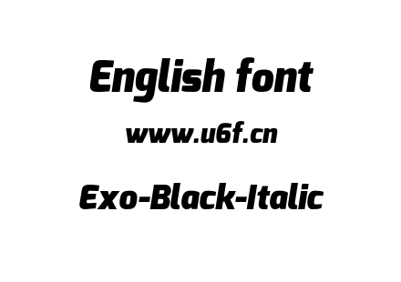 Exo-Black-Italic.otf下载