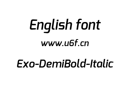 Exo-DemiBold-Italic.otf下载