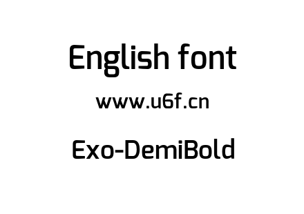 Exo-DemiBold.otf下载