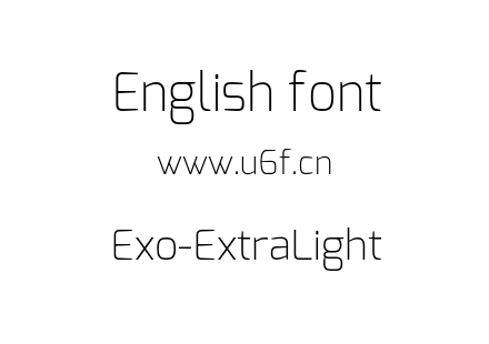 Exo-ExtraLight.otf下载