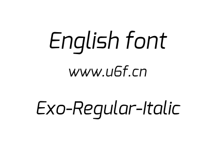 Exo-Regular-Italic.otf下载