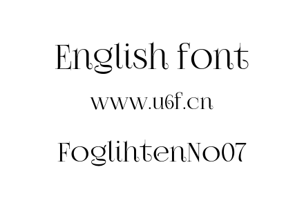 字体-FoglihtenNo07.otf下载