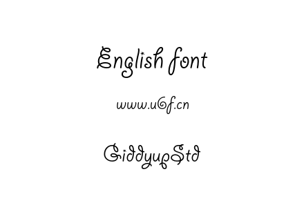 GiddyupStd.otf下载
