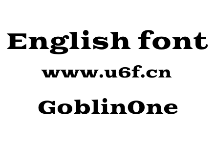 GoblinOne.otf下载