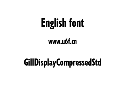 GillDisplayCompressedStd.otf下载