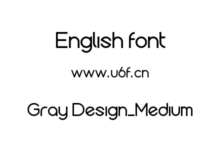 Gray Design_Medium.otf下载