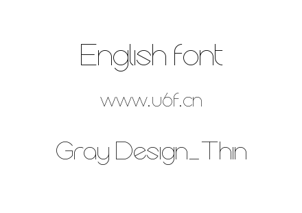 Gray Design_Thin.otf下载