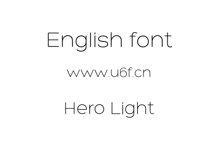 Hero Light.otf下载