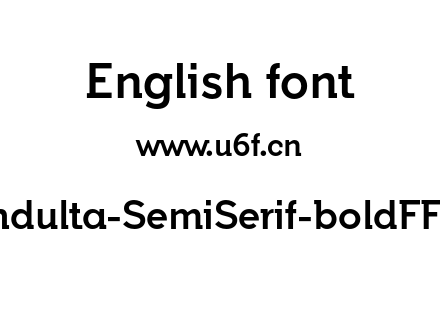 字体-Indulta-SemiSerif-boldFFP.otf下载