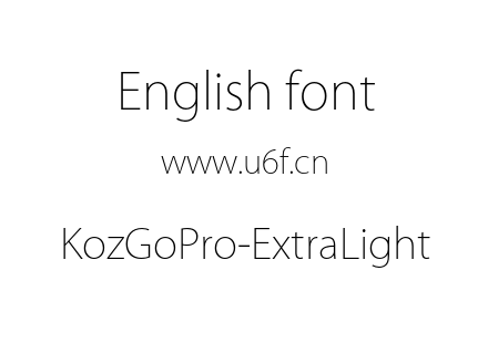 KozGoPro-ExtraLight.otf下载