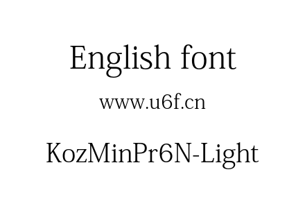KozMinPr6N-Light.otf下载