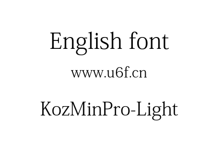 KozMinPro-Light.otf下载