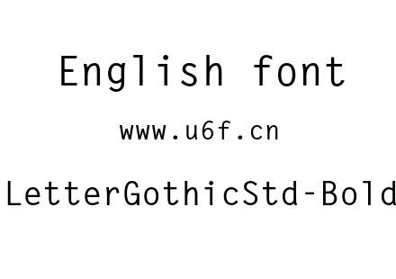 LetterGothicStd-Bold.otf下载