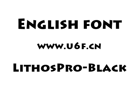 LithosPro-Black.otf下载