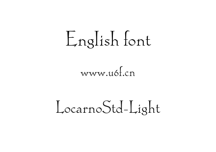 LocarnoStd-Light.otf下载