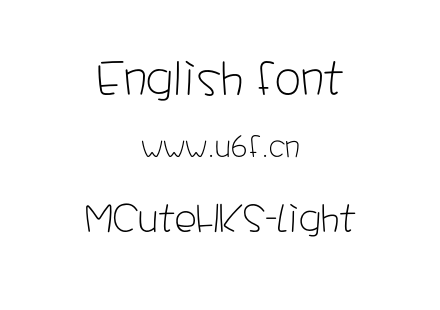 MCuteHKS-Light.otf下载