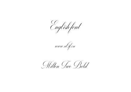 字体-Milton Two Bold.otf下载